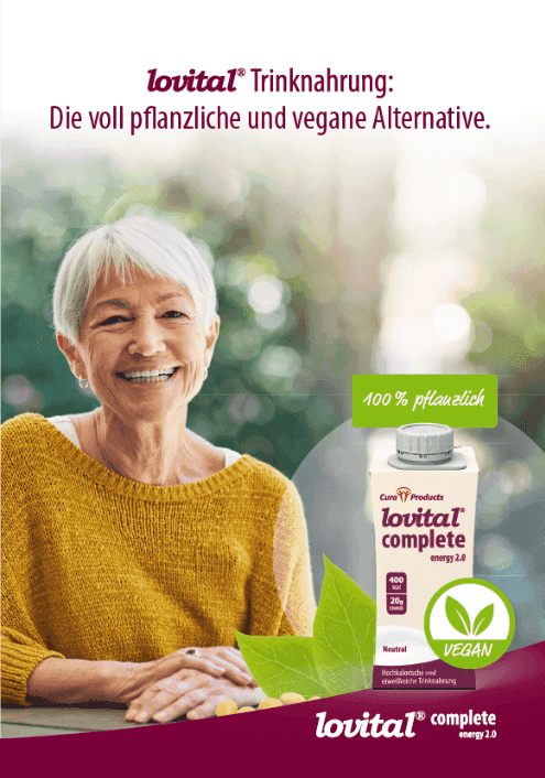Broschüre pflanzliche lovital Trinknahrung