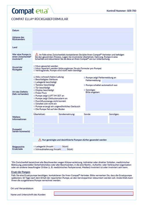 Compat Ella Rücksendung