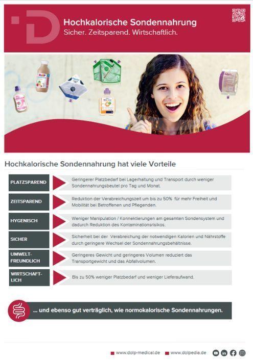 Flyer Vorteile hochkalorischer Sondennahrung