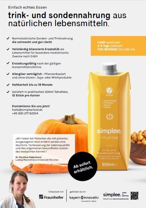 Produktbroschüre simplee Trink- und Sondennahrung